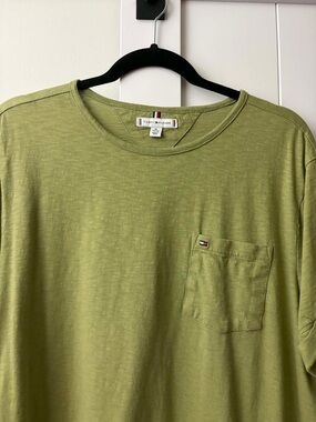 Tommy Hilfiger Olive Green Short Sleeve Pocket Tee